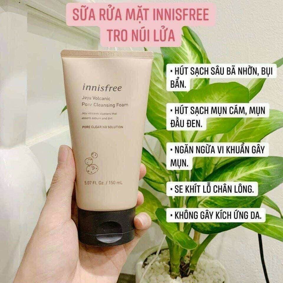 sữa rửa mặt tro núi lửa innisfree