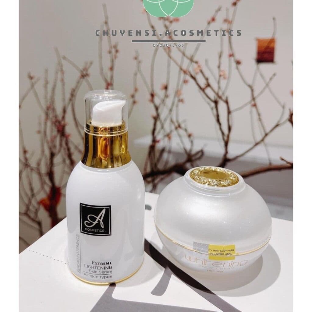 [HCM]ComBo Kem Face Pháp và Serum Huyết Thanh Acosmetics
