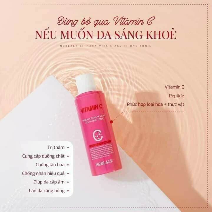 Toner dưỡng da Vitamin C No black 150ml
