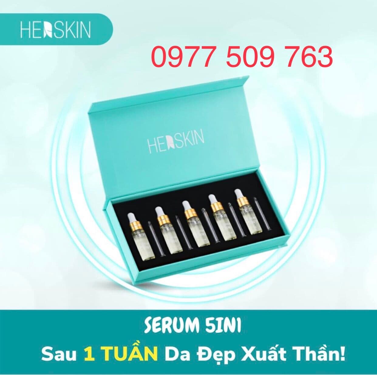 [HCM]5 chai (1 hộp) - Serum HERSKIN 5IN1 dưỡng trắng - giữ ẩm - se khít chân lông chiết xuất từ nhụy Hoa Nghệ Tây