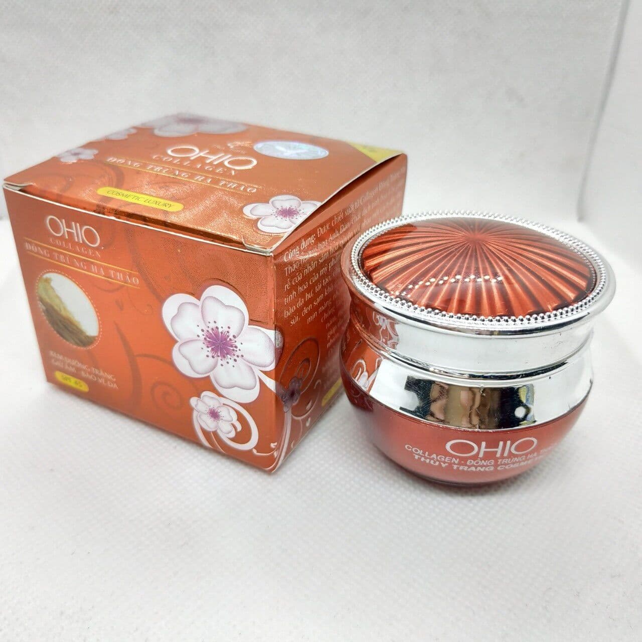 [HCM]Kem Dưỡng Trắng OHIO Colagen-Đông Trùng Hạ Thảo 20g