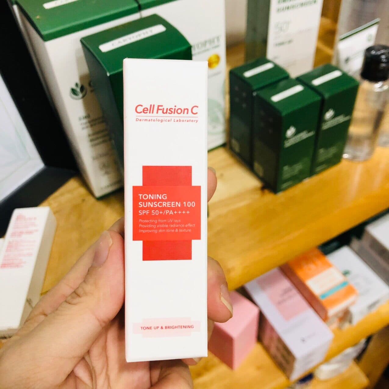 Kem chống nắng Cell fushion C 10ml (đỏ)-da nhạy cảm