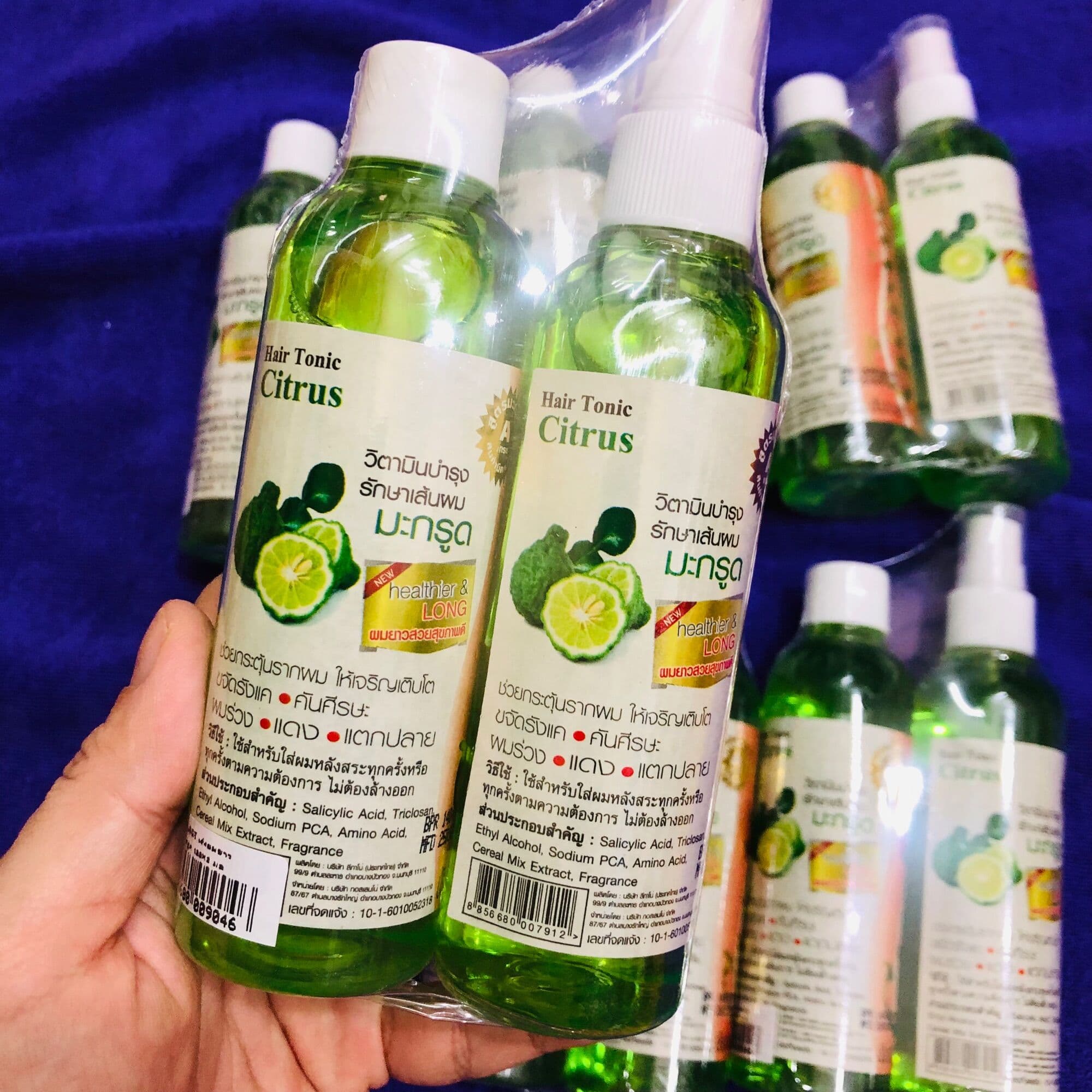 Combo 2 chai xịt tóc tinh dầu bưởi Thái Lan (chai nhựa)