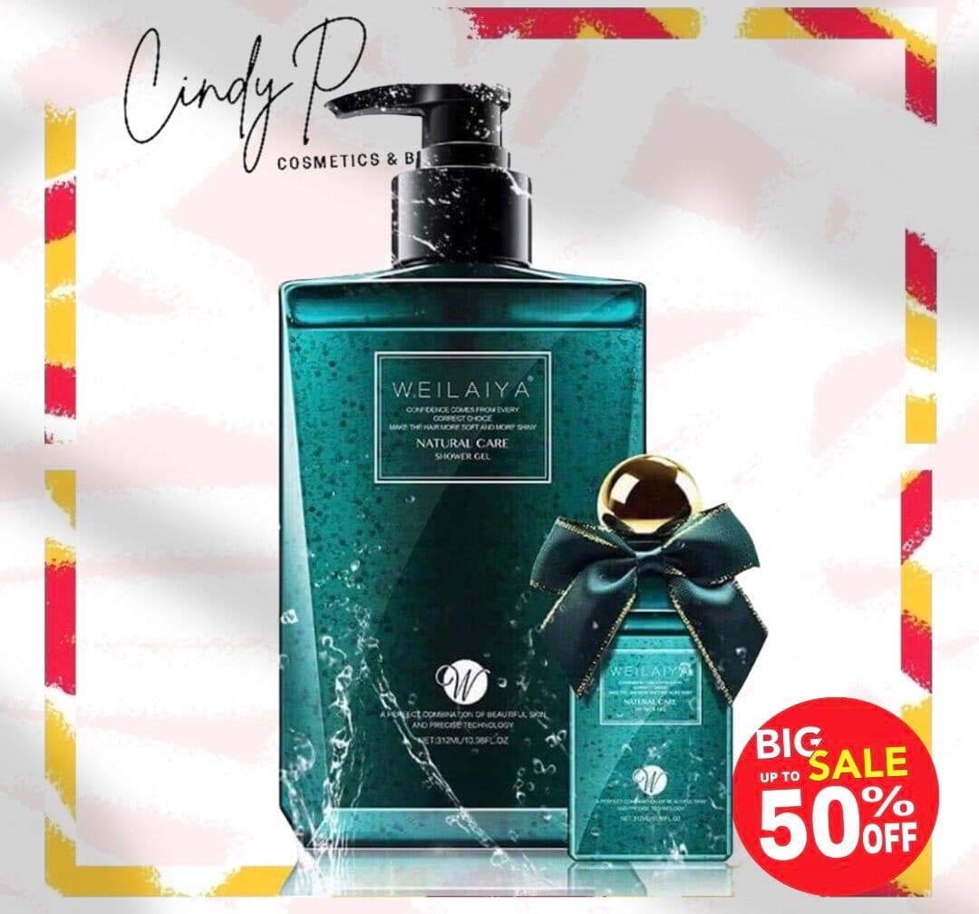 Sữa tắm trứng cá xanh (NATURAL CARE SHOWER GEL) Weilaiya giúp dưỡng da và lưu hương thơm lâu - Tặng MINI