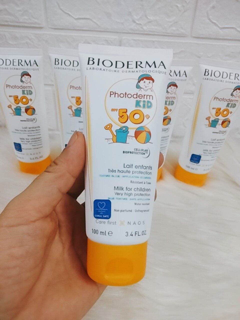 Kem chống nắng trẻ em BIODERMA PHOTODERM KID LAIT ENFANT SPF50+ an toàn cho làn da của bé