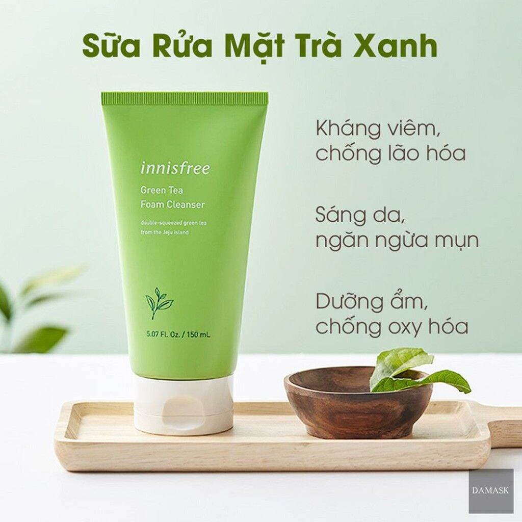 sữa rửa mặt trà xanh innisfree