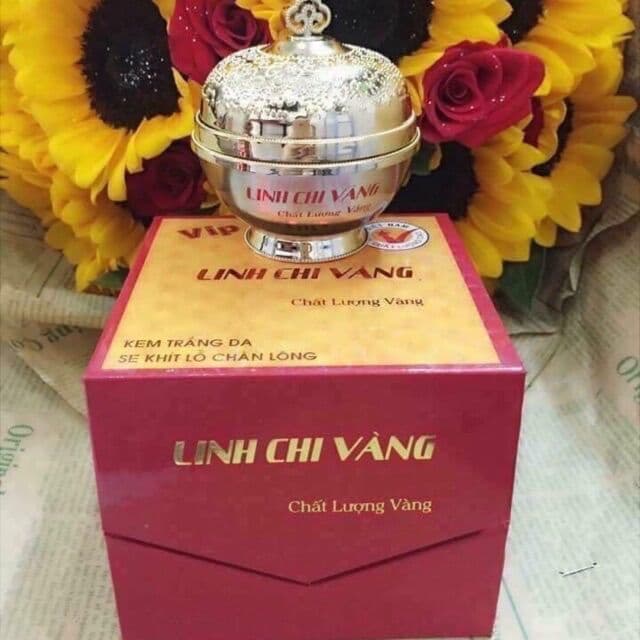 [HCM]Kem dưỡng trắng da 6 tác dụng Linh Chi Vàng Vip