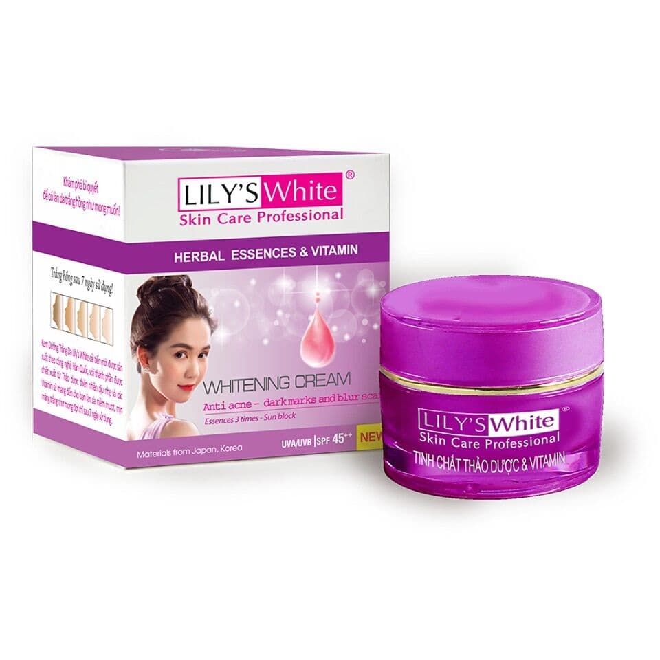 [HCM]Kem Dưỡng Trắng da - ngừa mụn - chống thâm - mờ sẹo Lilys White