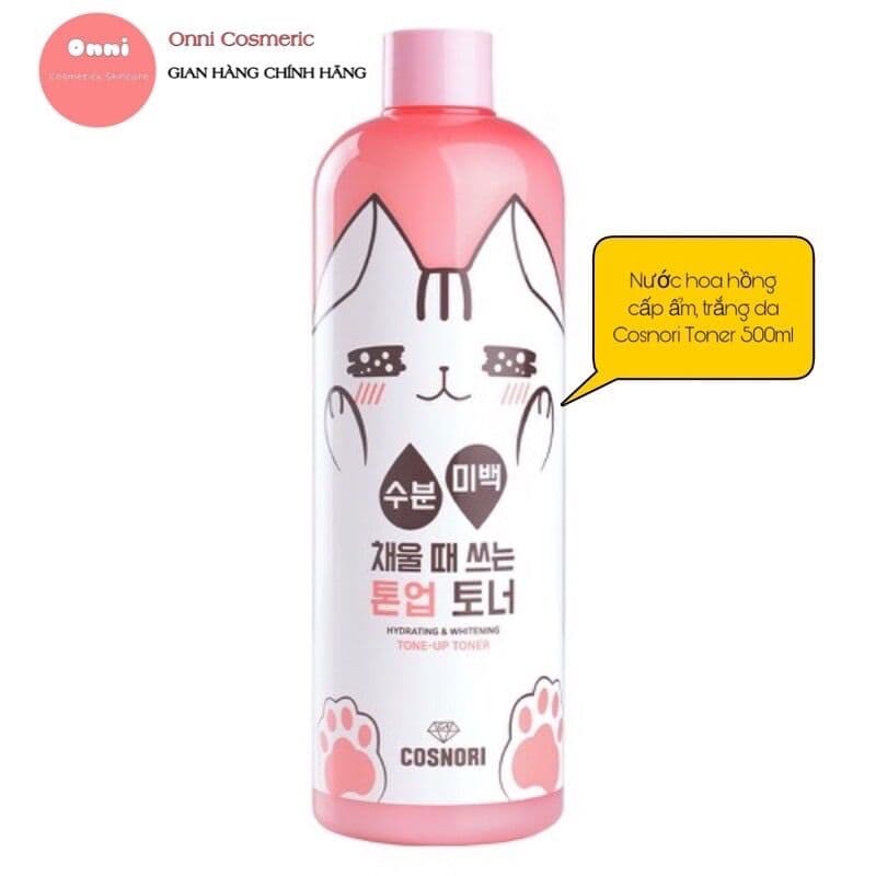 [HCM]Nước Hoa Hồng Dưỡng Trắng da Cosnori Whitening Toner 500ml