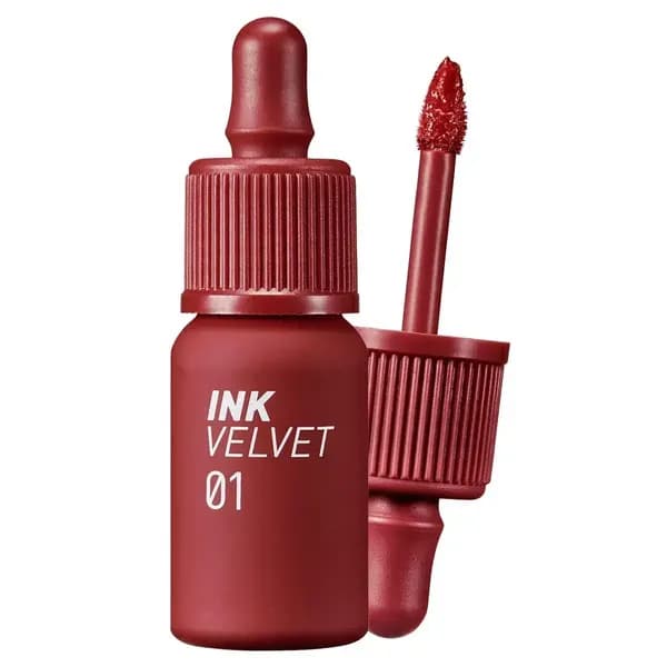 ( Gift ) Son Tint Hiệu Ứng Nhung Mịn PERIPERA INK VELVET 4g 7 GIRLISH RED