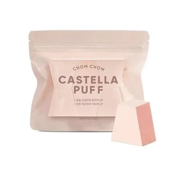 (Gift) Bộ Bông Mút Trang Điểm BANILA CO CHOM CHOM CASTELLA PUFF (6EA)