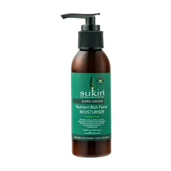 Kem Dưỡng Ẩm Làm Sáng Da SUKIN SUPER GREENS NUTRIENT RICH FACIAL MOISTURISER 125ml