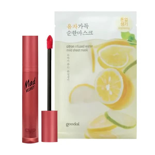 (Gift) Combo Mặt Nạ Làm Sáng Da & Son Kem Lì CLIO MAD VELVET TINT