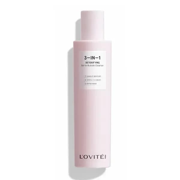 Gel Rửa Mặt Thải Độc LOVITE 3-IN-1 DETOXIFYING GEL-TO-BUBBLE CLEANSER 100ml