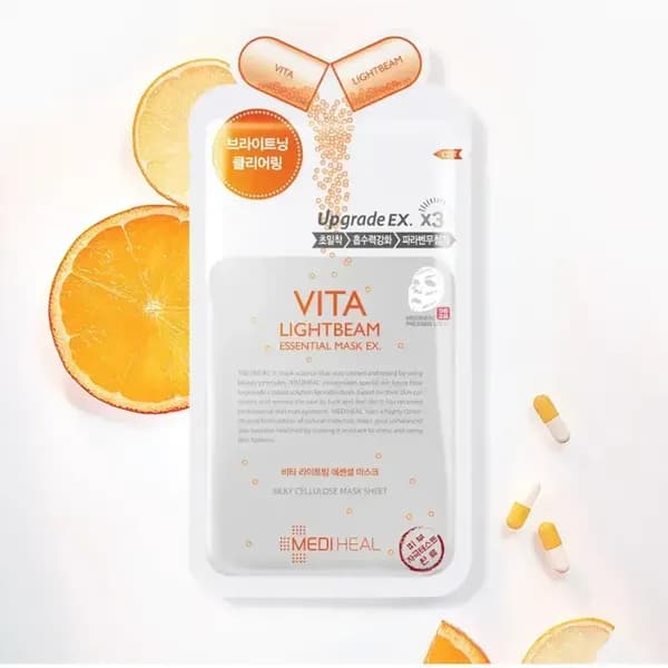 Mặt Nạ Dưỡng Sáng Da MEDIHEAL VITA LIGHTBEAM ESSENTIAL MASK EX 24ML