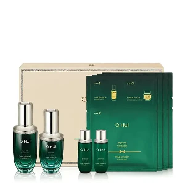 Bộ Tinh Chất Dưỡng Da Tăng Cường OHUI PRIME ADVANCER AMPOULE SERUM SET 258ML