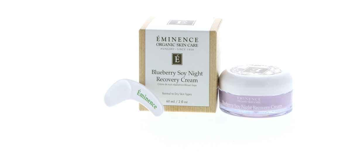 Eminence Organic Skincare. Blueberry Soy Night Recovery Cream