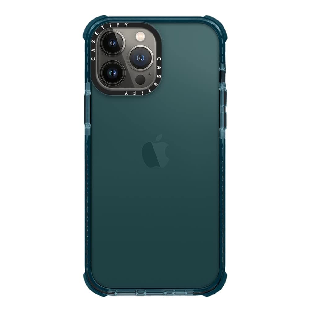 CASETiFY Ultra Impact Case for iPhone 13 Pro Max-Pacific Blue Clear