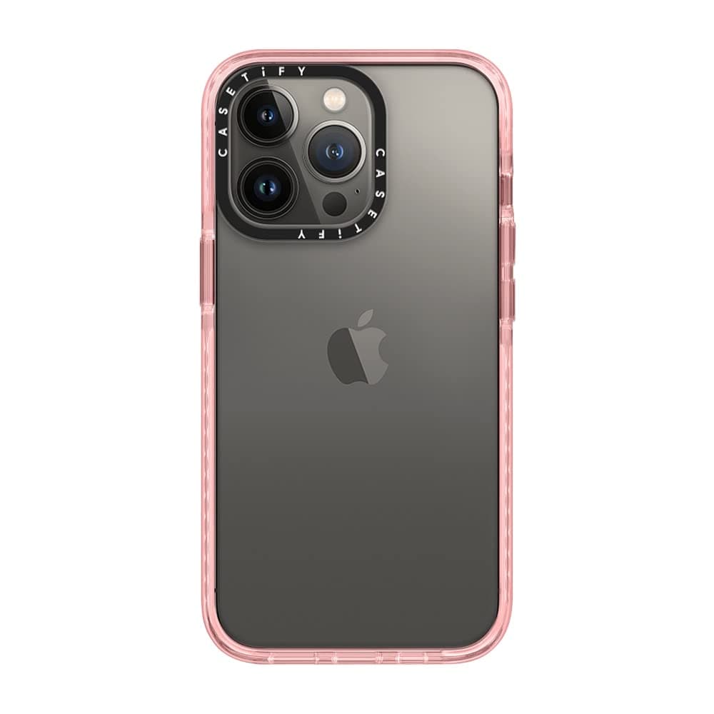 CASETiFY Impact Case for iPhone 13 Pro - Pink Clear