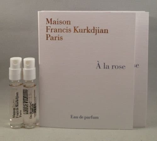 2 Maison Francis Kurkdjian a La Rose EDP Spray Sample Vial 2 Ml/.06 Oz for Women