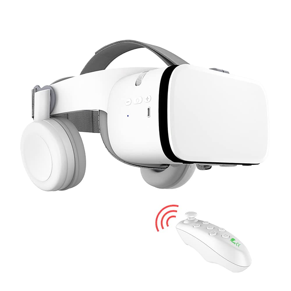 Virtual Reality Headset for Phones VR Headset with Remote Control 3D Glasses for Movies & Games Bluetooth VR Glasses with Wireless Headset for iPho...