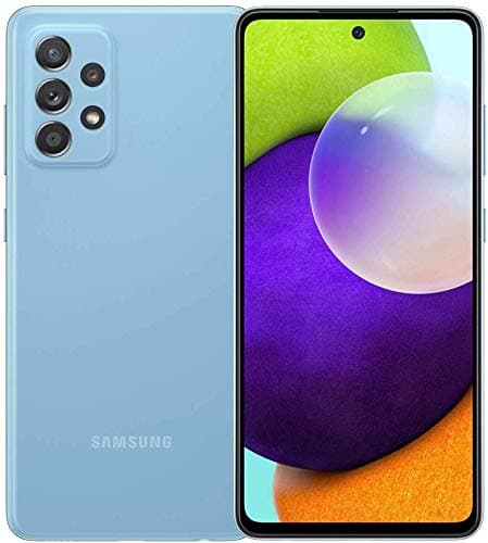 Samsung Galaxy A52 (SM-A525F/DS) Dual SIM, 128GB/ 6GB RAM, 6.5” Factory Unlocked GSM, International Version - No Warranty - Awesome Blue