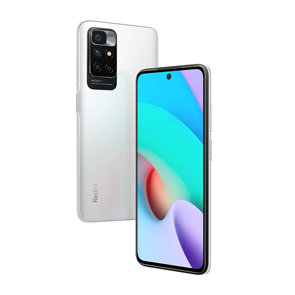 Xiaomi Redmi 10 4G Volte GSM Factory Unlocked 6.5" 50MP Quad Camera (Not Verizon Sprint Boost Cricket) + Fast Car Charger Bundle (Pebble White,...