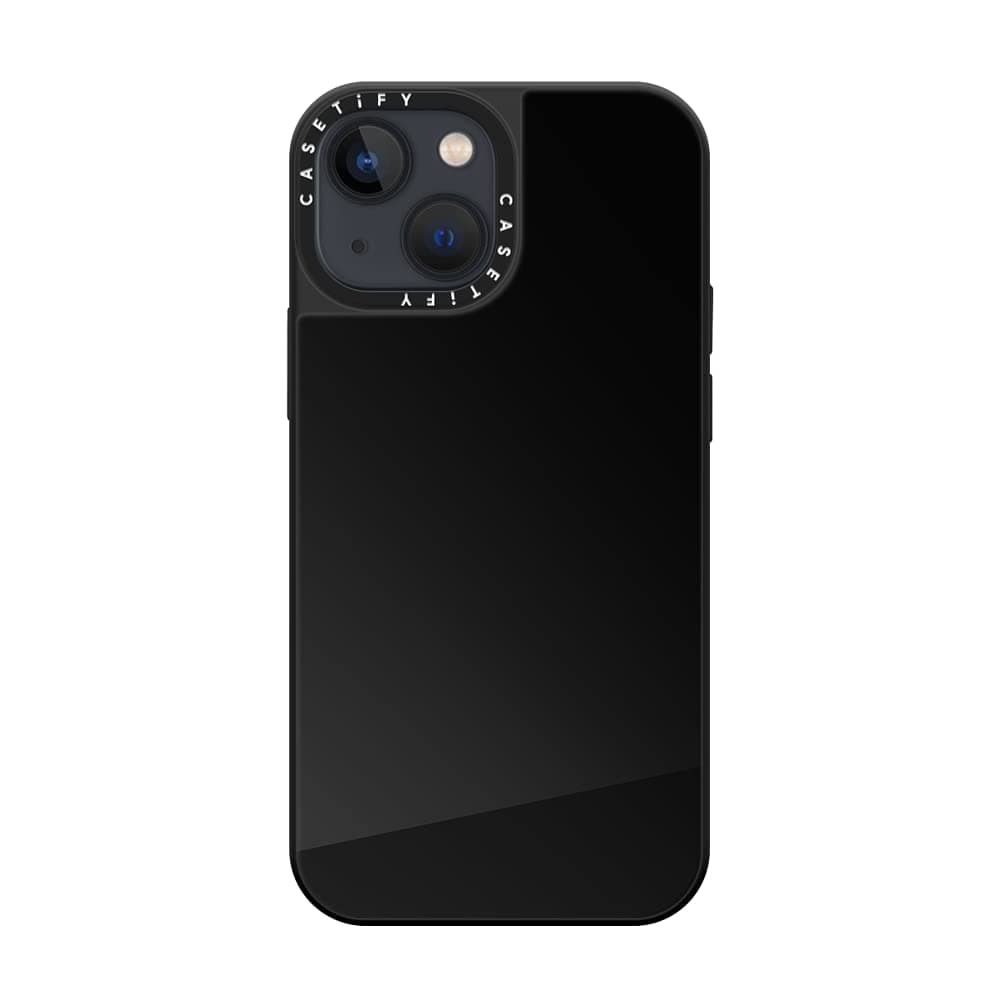 CASETiFY Mirror Case Magsafe Compatible for iPhone 13 Mini - Black on Black
