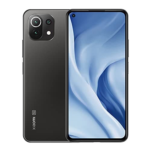 Xiaomi Mi 11 Lite 5G + 4G LTE Volte Global Unlocked GSM 128GB + 6GB 64MP Triple Camera Worldwide GSM (Truffle Black)