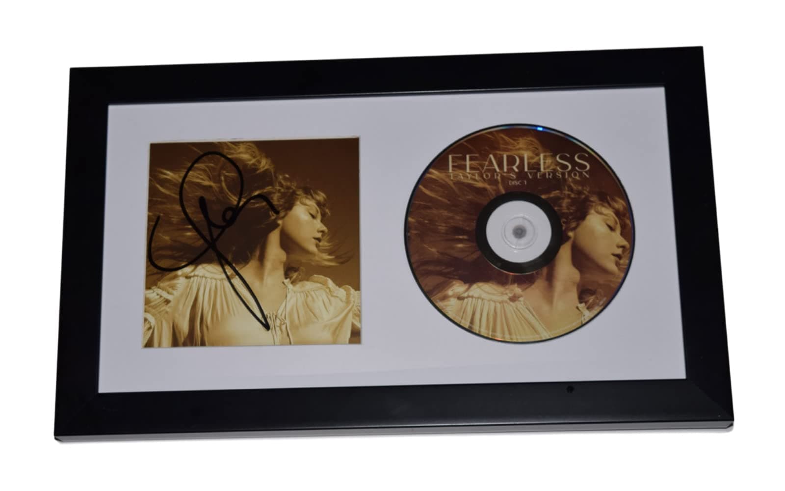 Taylor Swift Signed Autographed Fearless Framed CD Booklet Display COA