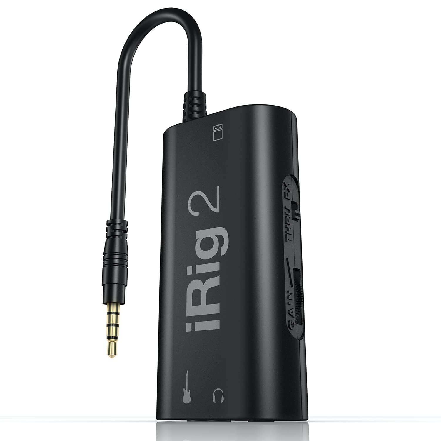IK Multimedia iRig 2 Portable Guitar Audio Interface, Lightweight Audio Adapter for iPhone, iPad and Android Smartphones and Tablets, with Instrume...