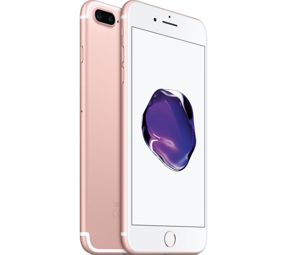 Apple iPhone 7 Plus, 128GB, Rose Gold - For GSM (Renewed)