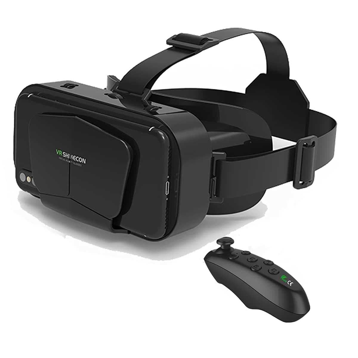 Thafikzi Cell Phone VR Headsets with Remote Controller 3D Glasses for Phones Virtual Reality Glasses Goggles for 3D Movies / Games, Compatible with...