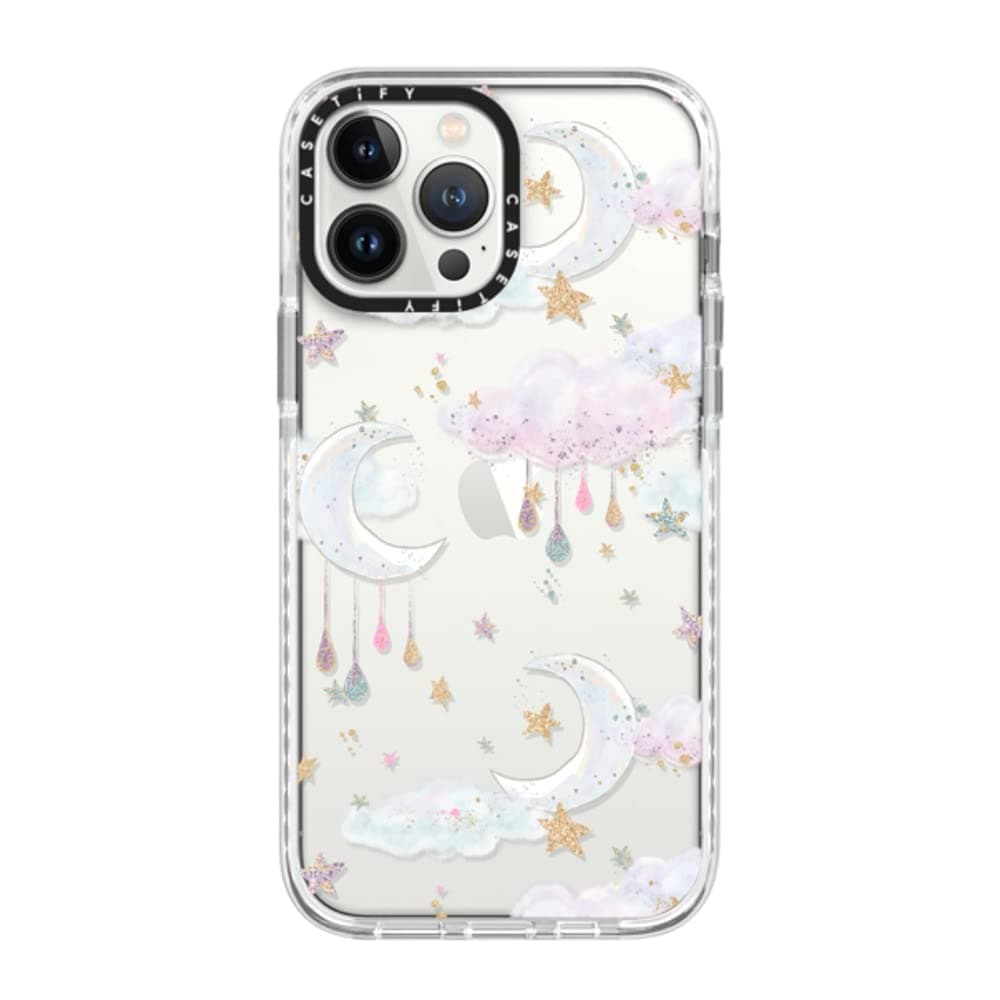 CASETiFY Impact Case for iPhone 13 Pro Max - Candy Cotton Clouds - Clear Frost