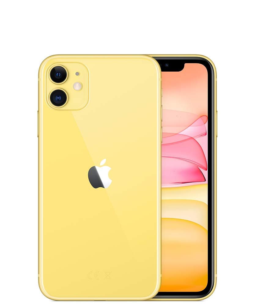 Apple iPhone 11, US Version, 64GB, Yellow - T-Mobile (Renewed)