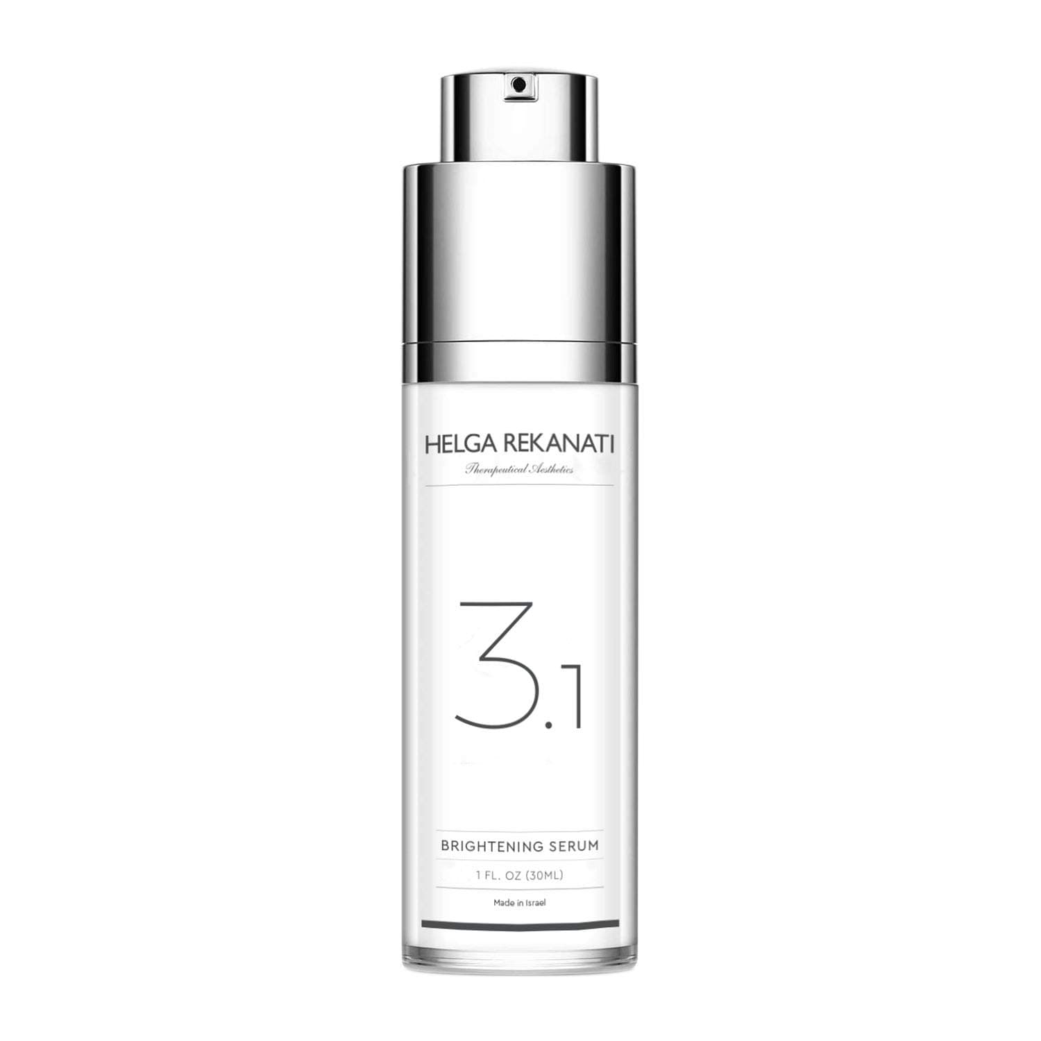 Helga Rekanati 3.1 Brightening Serum: Maximum Face Protection, Lightens, Brightens Dark Stains, Reduces Age Spots, Evens Tone, All Skin Types, 1 Ounce