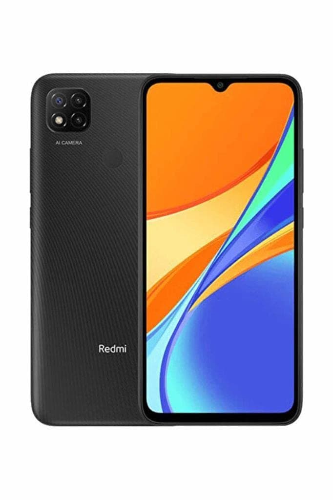 Xiaomi Redmi 9C Smartphone, 2 GB + 32 GB, 6.53 "HD + Dot Drop Display 5000mAh (typ) con Face Unlock AI, 13 MP, Tripla Fotocamera, Grigio (Midni...