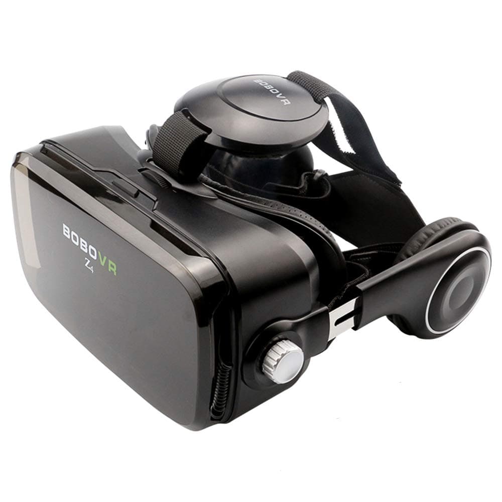 BOBOVR Z4 Virtual Reality Headset, 3D Glasses 120°FOV Adjustable Focal Length Stereo Headphone VR for 4.0-6.0 inch Smartphone (Black Z4)