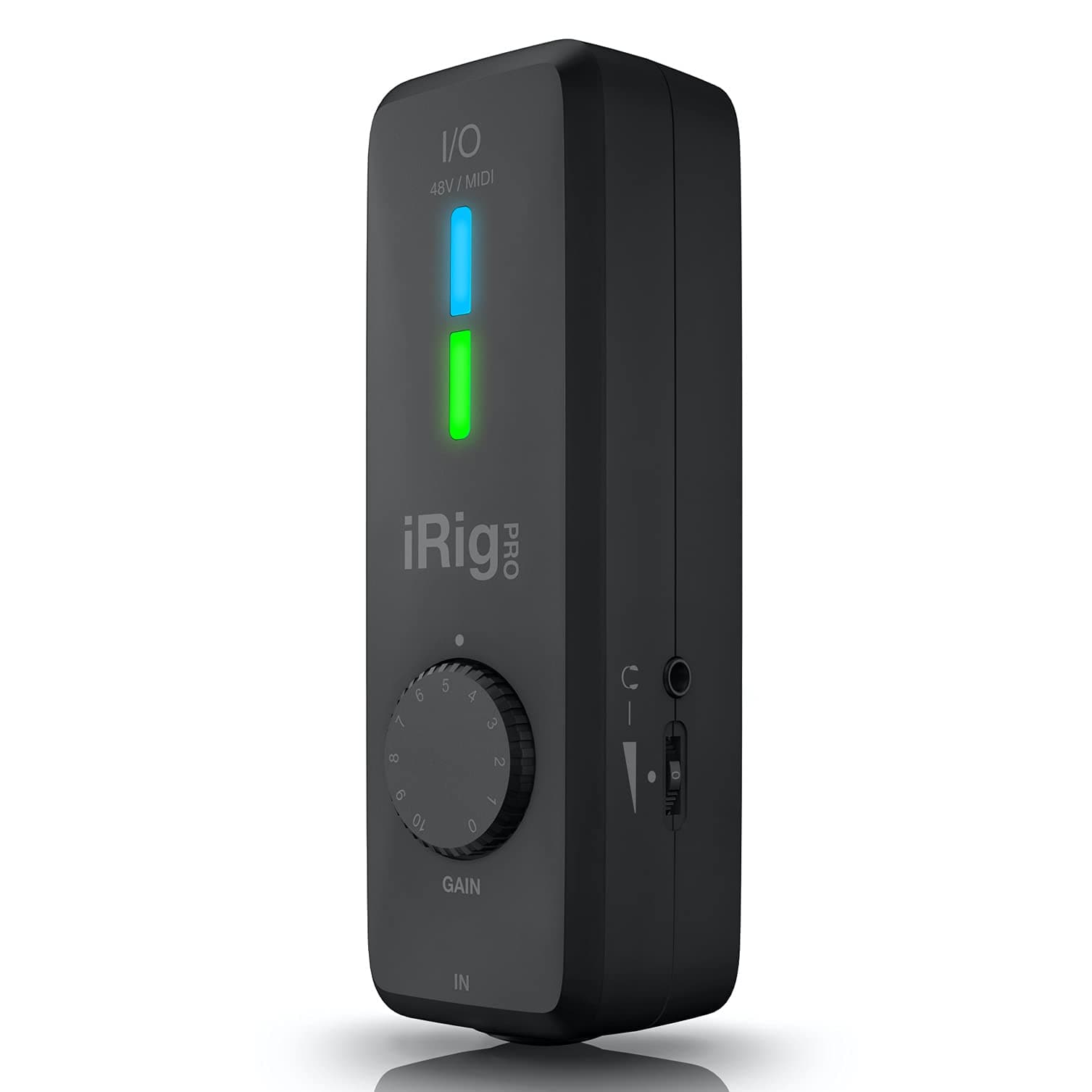 IK Multimedia iRig Pro I/O audio interface for iPhone, iPad, Mac, iOS and PC with USB-C, Lightning and USB cables, 24-bit, 96 kHz recording and gui...