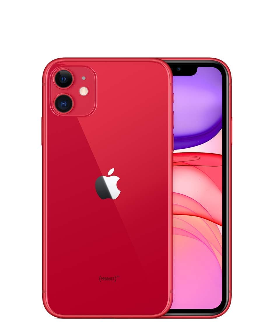 Apple iPhone 11, 256GB, Unlocked - Red (Renewed)