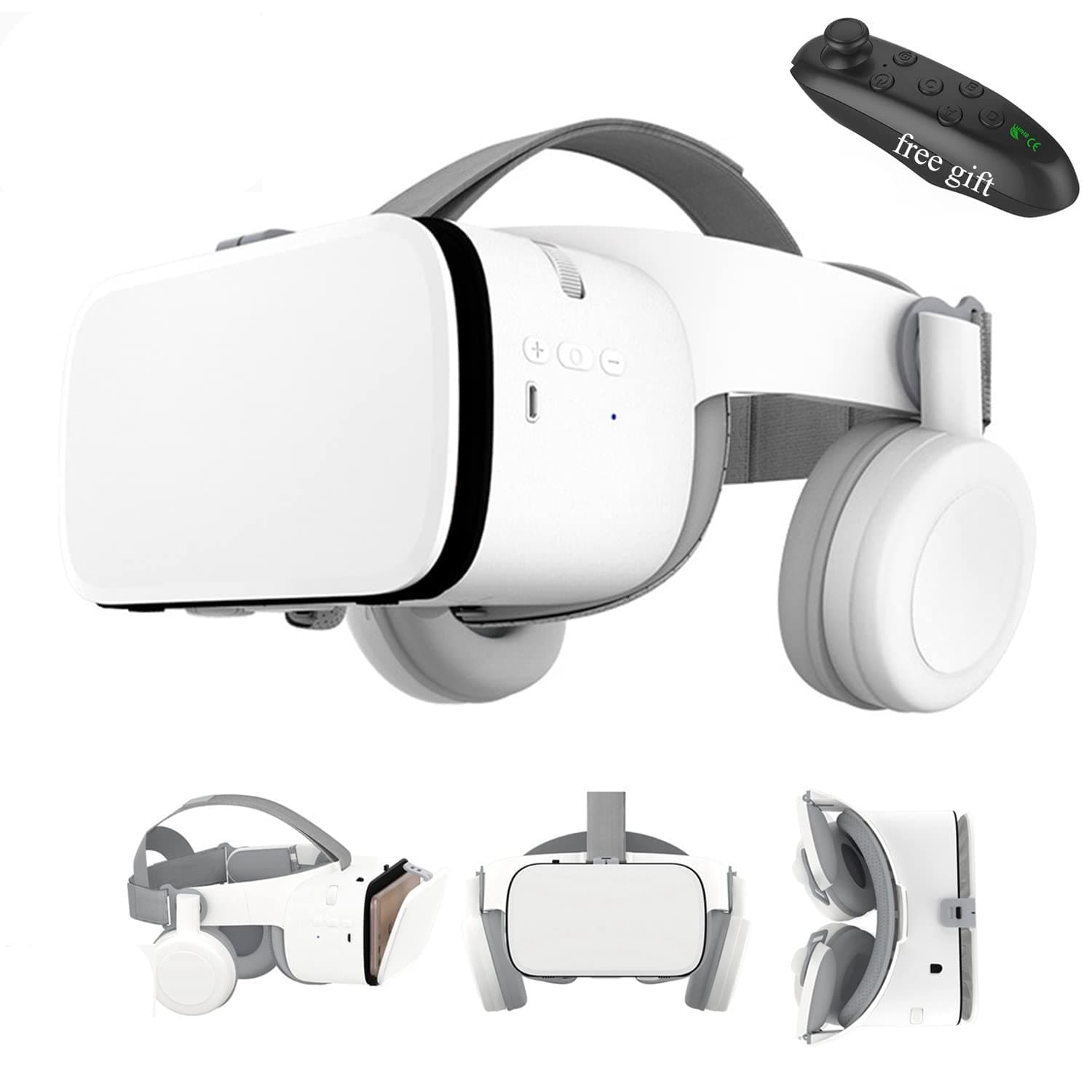 VR Headset for iPhone Apple Android PC Phone, 3D Virtual Reality Headset VR Set Realidad Virtuales Gafas Game System VR Goggles Glasses W/ Remote f...