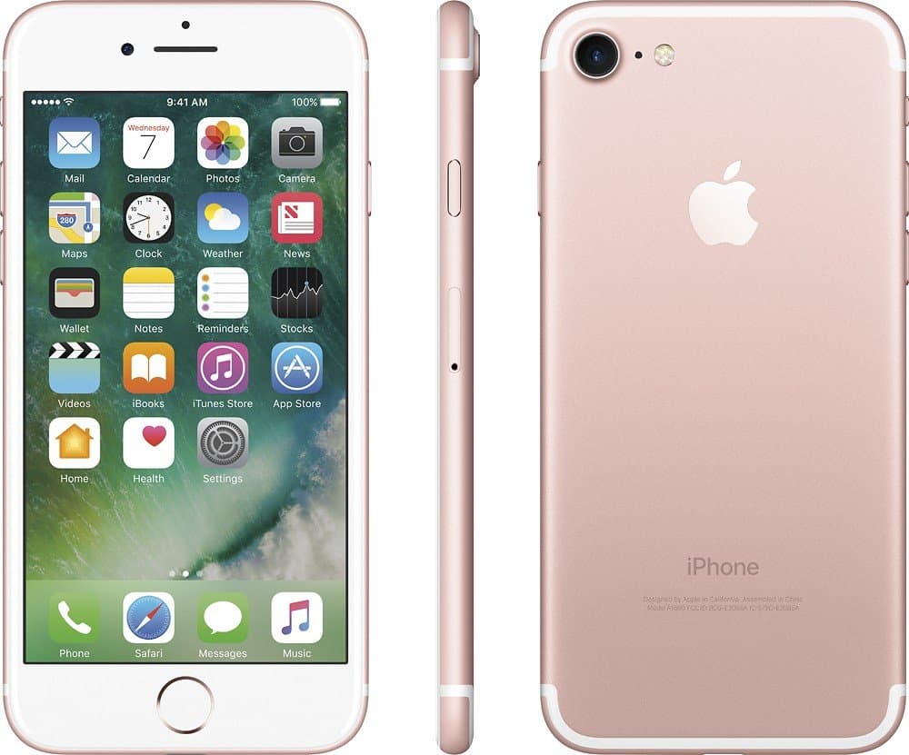Apple iPhone 7, 128GB, Rose Gold - For GSM (Renewed)