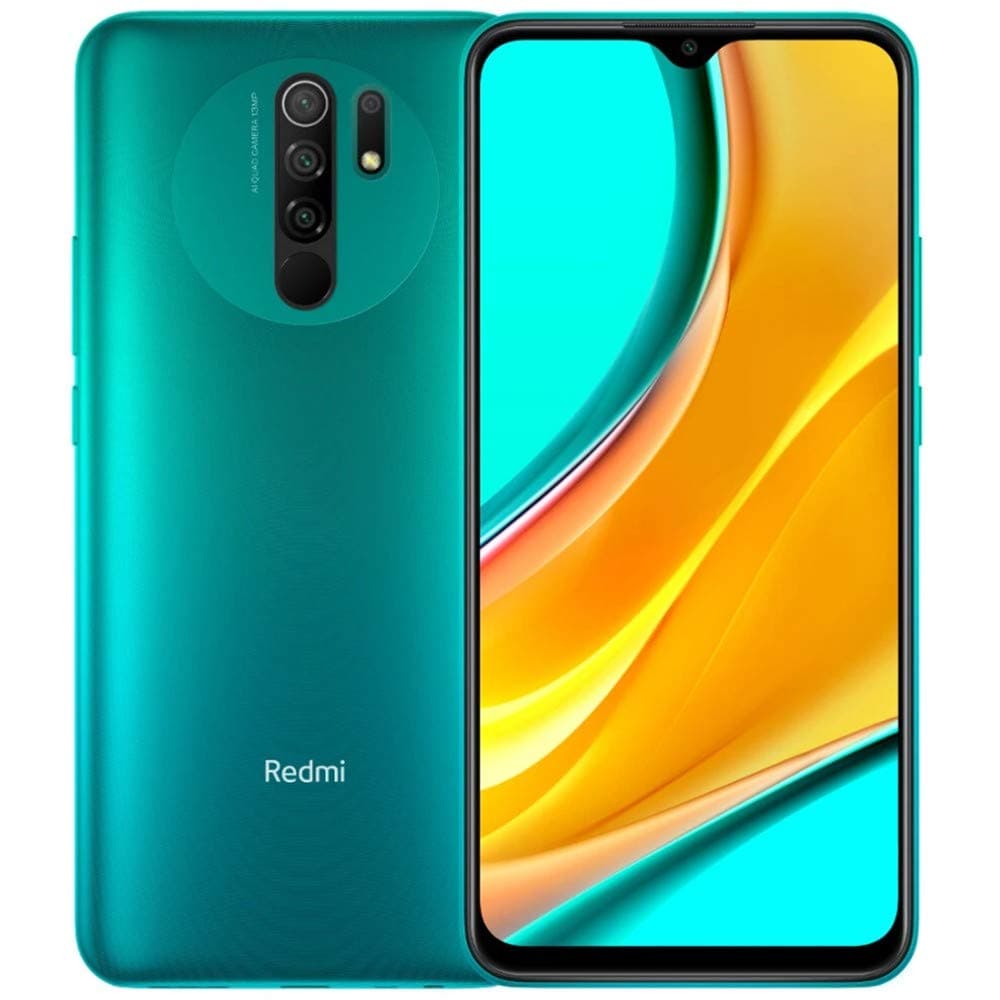 Xiaomi Redmi 9 64GB, 4GB RAM, 6.53" Full HD + AI Quad Camera, LTE Factory Unlocked Smartphone - International Version (Ocean Green)