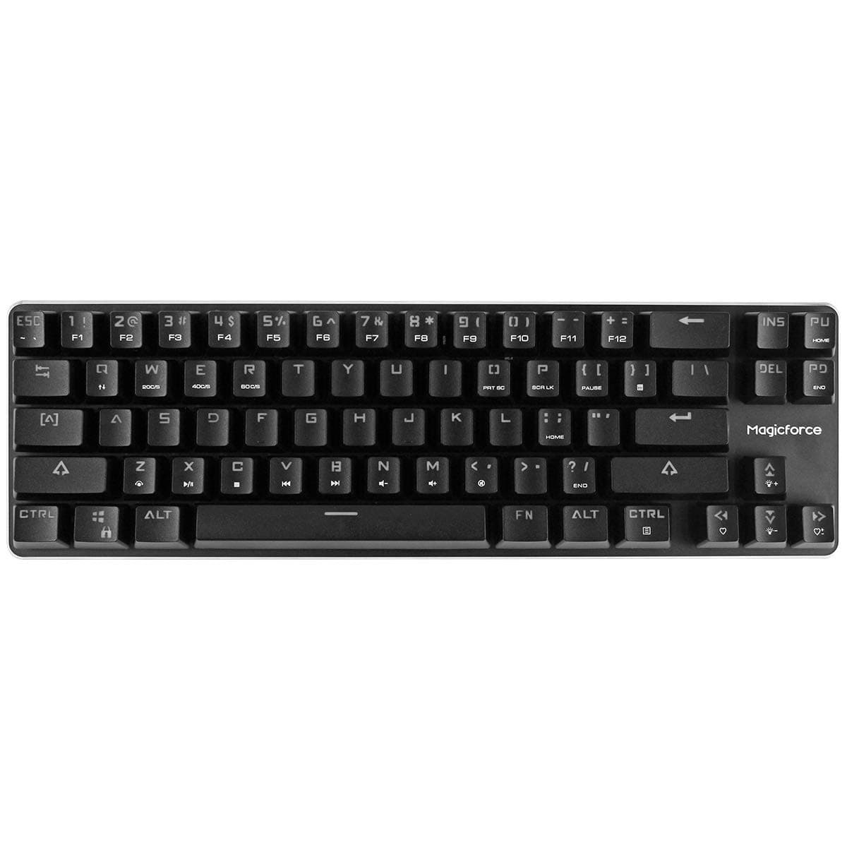 Mechanical Keyboard Gaming Keyboard GATERON Brown Switch Wired Backlit Mechanical Mini Design (60%) 68 Keys Keyboard Black Magicforce by Qisan