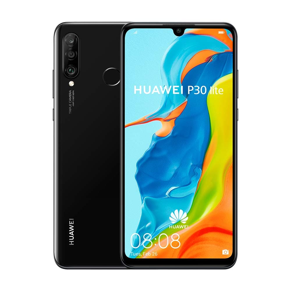 Huawei P30 Lite (128GB, 4GB RAM) 6.15" Display, AI Triple Camera, 32MP Selfie, Dual SIM Global 4G LTE GSM Factory Unlocked MAR-LX3A - Internati...