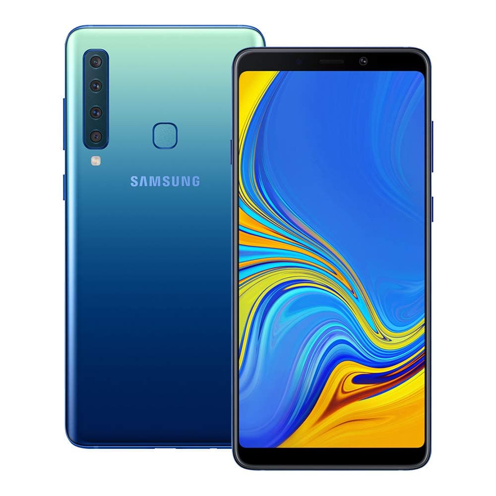 Samsung Galaxy A9 2018 (SM-A920F/DS) 6GB / 128GB 6.3-inches LTE Dual SIM Factory Unlocked - International Stock No Warranty (Lemonade Blue)