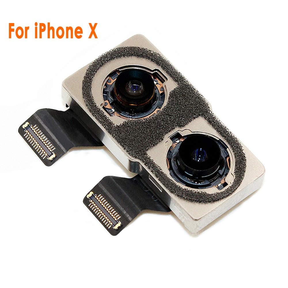 Johncase New OEM 12MP Autofocus Main Back Rear Camera Module Flex Cable Replacement Part Compatible for iPhone X (All Carriers)