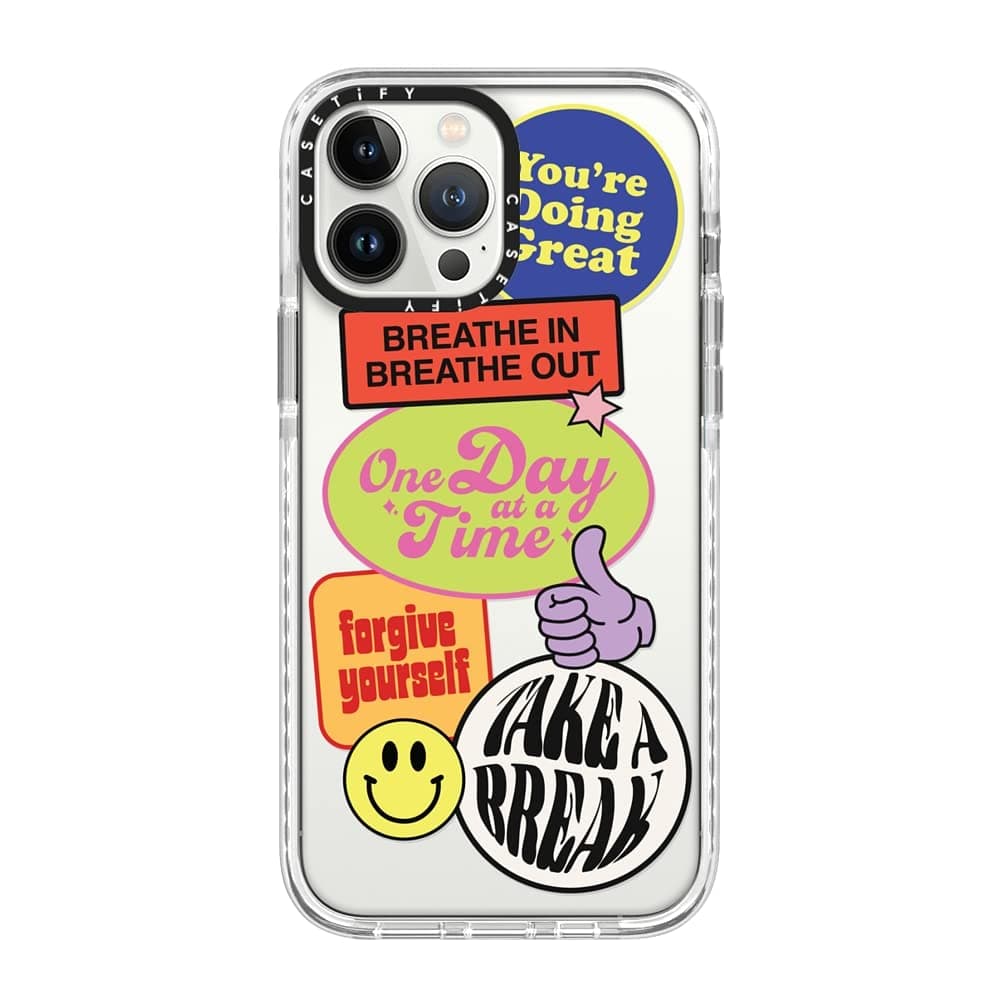 CASETiFY Impact Case for iPhone 13 Pro Max - Doing Great - Clear Frost