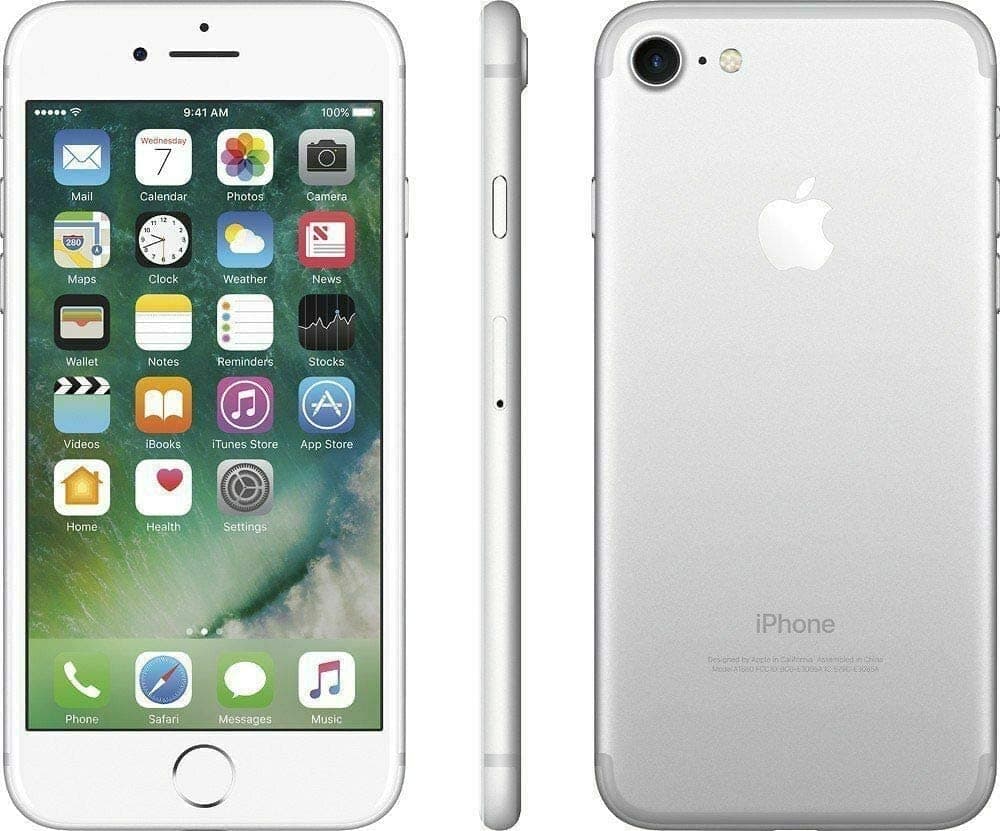 Apple iPhone 7, 32GB, Silver - For GSM (Renewed)