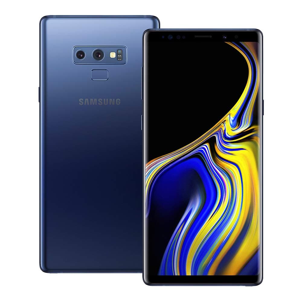 Samsung Galaxy Note 9 (SM-N960F/DS) 6GB / 128GB (Ocean Blue) 6.4-inches LTE Dual SIM (GSM ONLY, NO CDMA) Factory Unlocked - International Stock No ...